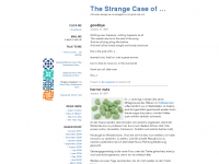 Screenshot des Blogs The Strange Case of Dr. Jekyll and Mr. Hyde