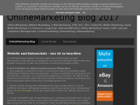 Screenshot des Blogs Online Marketing Blog 2018
