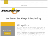 Screenshot des Blogs Alltagsroutine