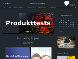 Screenshot des Blogs Susi und Kay Projekte