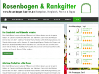 Screenshot des Blogs Rosenbogen und Rankgitter