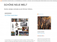 Screenshot des Blogs SCHÖNE NEUE WELT