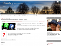 Screenshot des Blogs Peggys Talk