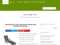 Screenshot des Blogs Gartenliegen: Welche ist Deine nächste?