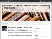 Screenshot des Blogs Headspins