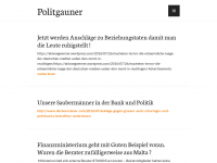 Screenshot des Blogs politgauner