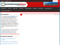 Screenshot des Blogs Erscheinungsdatum Network