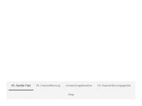 Screenshot des Blogs IPL Geräte Anwendung