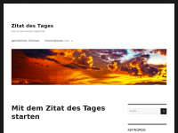 Screenshot des Blogs Zitat des Tages – das heutige Tageszitat