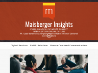 Screenshot des Blogs Maisberger Insights