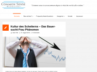 Screenshot des Blogs Common Sense Blogging