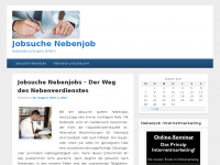 Screenshot des Blogs Jobsuche Nebenjob – Nebenjobsuche ganz einfach