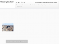 Screenshot des Blogs Unterwegs mit uns