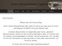 Screenshot des Blogs meine-Zahnschmerzen