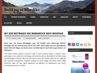 Screenshot des Blogs Trekking in Marokko