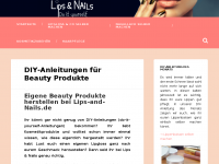 Screenshot des Blogs Lips & Nails