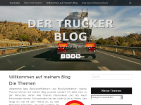 Screenshot des Blogs Gesunde Trucker