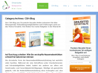 Screenshot des Blogs Chronische Sinusitis Heilen Blog