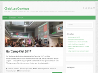 Screenshot des Blogs Christian Gewiese