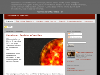 Screenshot des Blogs Phantasaria Blog