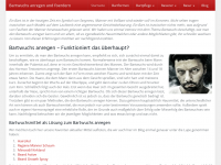 Screenshot des Blogs Alles rund um das Thema Bartwuchs anregen
