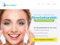 Screenshot des Blogs Akne richtig behandeln