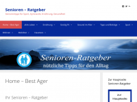 Screenshot des Blogs Tipps für Senioren