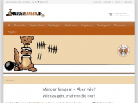 Screenshot des Blogs marderfangen.de – Dein Portal rund um den Marder