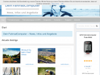 Screenshot des Blogs Dein Fahrradcomputer