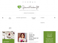 Screenshot des Blogs Gesund Lecker Fit