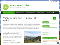 Screenshot des Blogs Wanderschuhe Berater