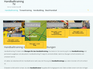 Screenshot des Blogs Handballlinks