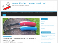 Screenshot des Blogs Alles rund ums Kindermesser