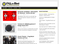 Screenshot des Blogs Vinyl-o-Rama