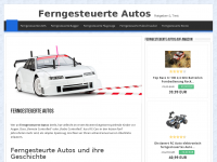 Screenshot des Blogs Ferngesteuerte Autos Blog