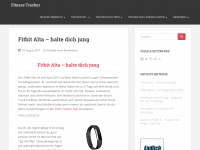 Screenshot des Blogs Fitnesstracker – Tracker & Co. im Vergleich und Test.