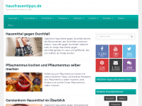 Screenshot des Blogs Hausfrauentipps.de – Tipps & Rezepte mit Liebe