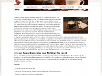 Screenshot des Blogs Alles rund um Kapselkaffee