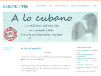 Screenshot des Blogs Karibik-LIEBE
