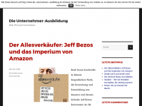 Screenshot des Blogs Die Unternehmer-Ausbildung