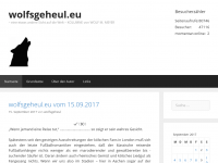 Screenshot des Blogs wolfsgeheul