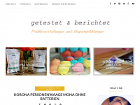 Screenshot des Blogs Produkte-getestet & berichtet