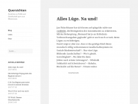 Screenshot des Blogs Quersichten