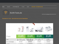 Screenshot des Blogs Dlan Tests