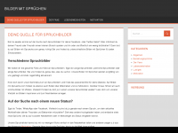 Screenshot des Blogs Bilder mit Sprüchen