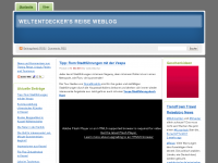 Screenshot des Blogs Weltetdecker Reise Blog