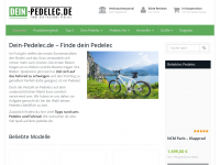 Screenshot des Blogs Dein Pedelec – Der Pedelec Blog