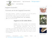 Screenshot des Blogs Pilz-loswerden