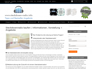 Screenshot des Blogs Steckdosenradio & Unterputzradio INFO ❶