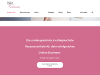 Screenshot des Blogs Online Business erfolgreich aufbauen | biz-woman.com